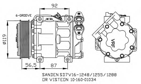 NRF 32271 Компрессор, кондиционер