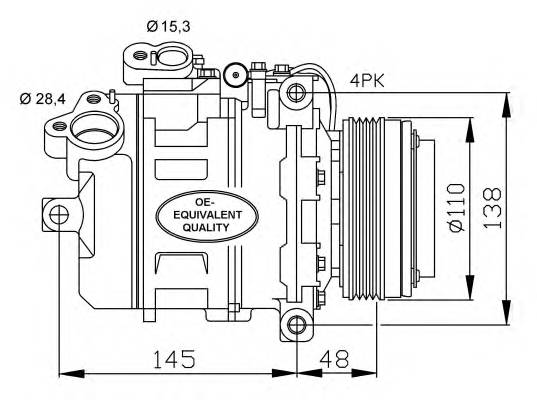 NRF 32465 Компрессор, кондиционер