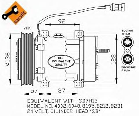 NRF 32477 Компресор, кондиціонер