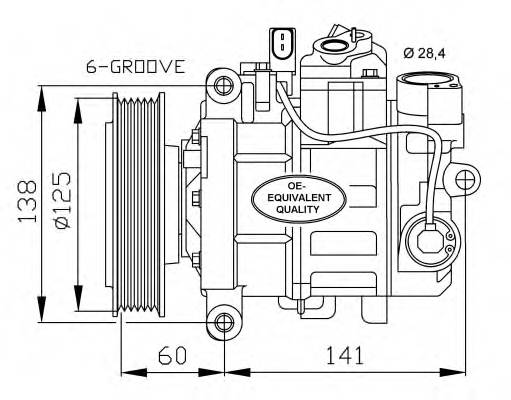 NRF 32512 Компрессор, кондиционер