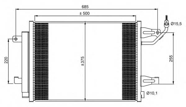 NRF 350073 Конденсатор, кондиционер