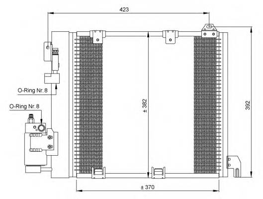 NRF 35302 Конденсатор, кондиционер