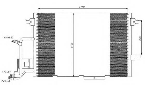 NRF 35317 Конденсатор, кондиционер