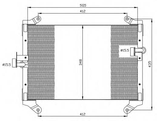 NRF 35494 Конденсатор, кондиционер