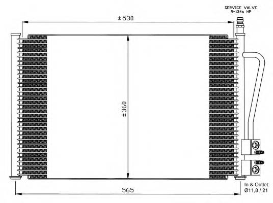 NRF 35524 Конденсатор, кондиционер