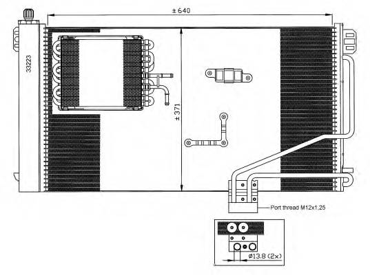 NRF 35536 Конденсатор, кондиционер