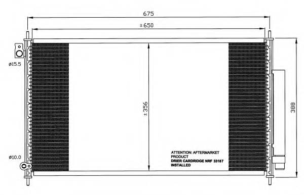 NRF 35559 Конденсатор, кондиционер