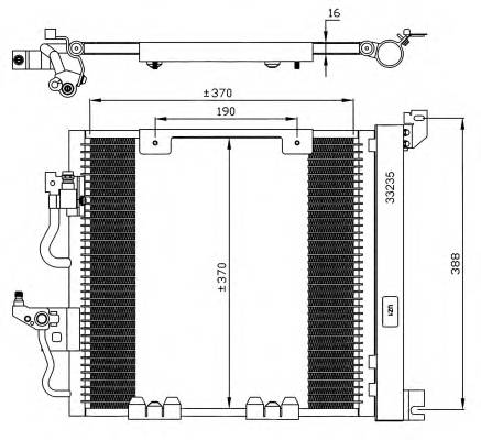 NRF 35598 Конденсатор, кондиционер