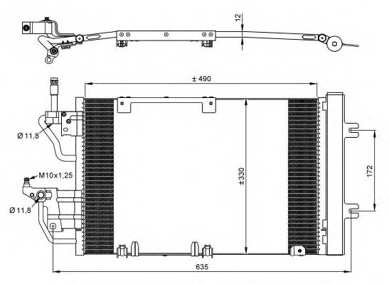 NRF 35633 Конденсатор, кондиционер