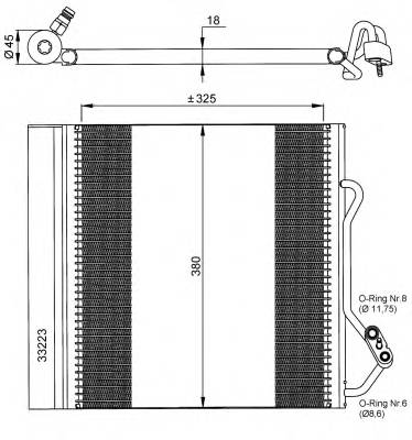 NRF 35720 Конденсатор, кондиционер