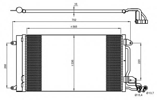 NRF 35910 Конденсатор, кондиционер