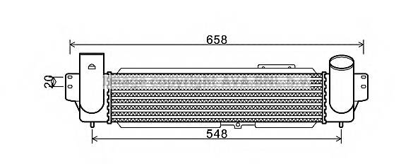 AVA QUALITY COOLING KA4141 Интеркулер