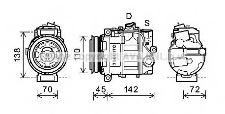 AVA QUALITY COOLING MSAK615 Компрессор, кондиционер