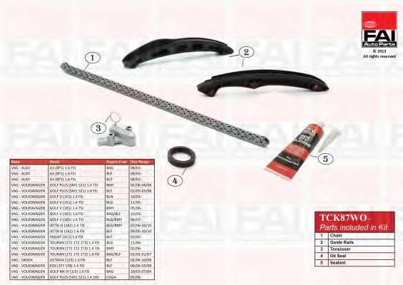 FAI AutoParts TCK87WO Комплект цели привода