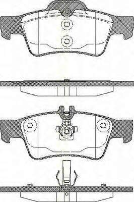 TRISCAN 8110 23036 Комплект гальмівних колодок,