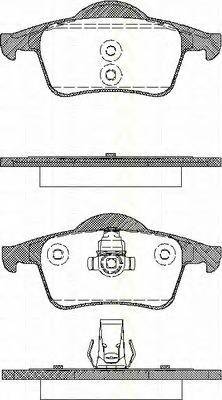 TRISCAN 8110 27004 Комплект гальмівних колодок,