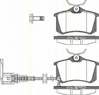 TRISCAN 8110 29036 Комплект гальмівних колодок,