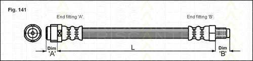 TRISCAN 8150 23200 Тормозний шланг