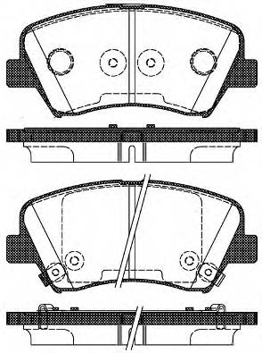 WOKING P15123.32 Комплект тормозных колодок,