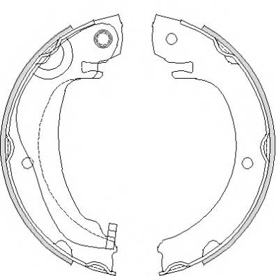 WOKING Z4680.00 Комплект гальмівних колодок,
