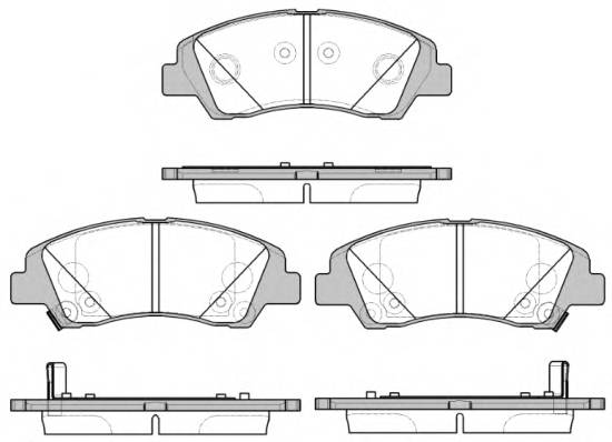 WOKING P14833.02 Комплект гальмівних колодок,