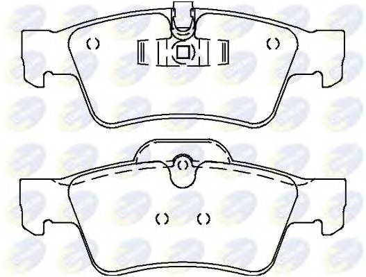 COMLINE CBP06059 Комплект гальмівних колодок,