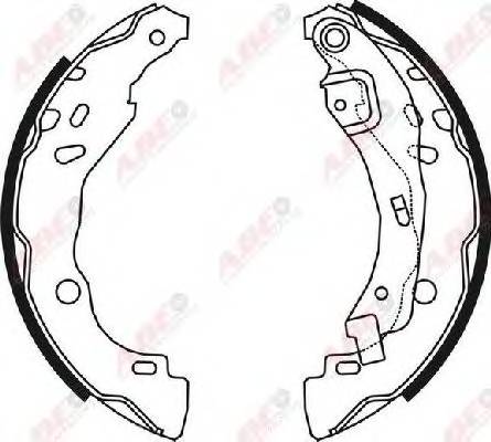 ABE C0R023ABE Комплект гальмівних колодок