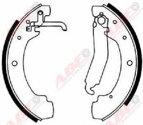 ABE C0W022ABE Комплект тормозных колодок