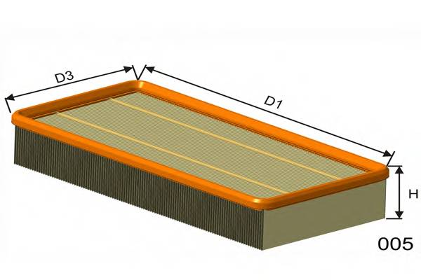 MISFAT P003 FILTR POWIETRZA