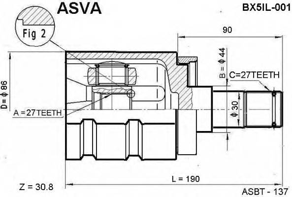 ASVA BX5IL001 ØÐÓÑ ÂÍÓÒÐÅÍÍÈÉ ËÅÂÛÉ