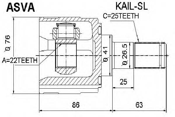 ASVA KAILSL ØÐÓÑ ÂÍÓÒÐÅÍÍÈÉ ËÅÂÛÉ