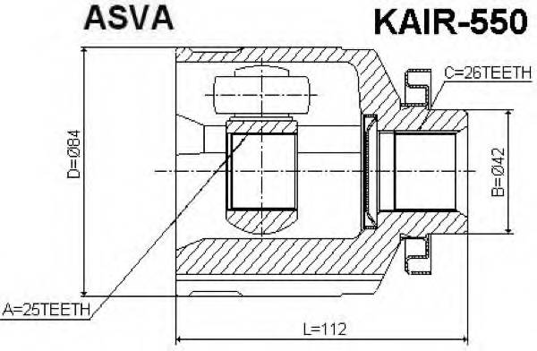 ASVA KAIR550 ØÐÓÑ ÂÍÓÒÐÅÍÍÈÉ ÏÐÀÂÛÉ