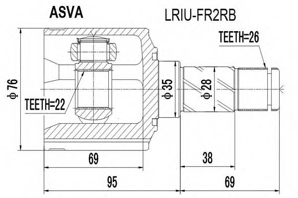 ASVA LRIUFR2RB ØÐÓÑ ÂÍÓÒÐÅÍÍÈÉ ÇÀÄÍÈÉ