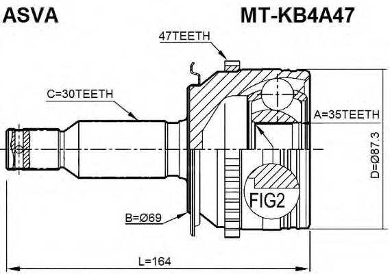 ASVA MTKB4A47 ØÐÓÑ ÂÍÓÒÐÅÍÍÈÉ 30x41x27