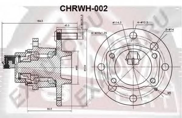 ASVA CHRWH002 ÑÒÓÏÈÖÀ ÇÀÄÍßß (LACETTI