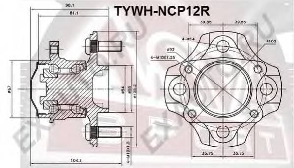 ASVA TYWHNCP12R ÑÒÓÏÈÖÀ ÇÀÄÍßß (YARIS