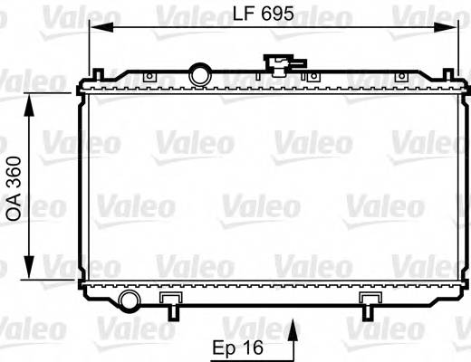 VALEO 734736 Радиатор, охлаждение двигателя