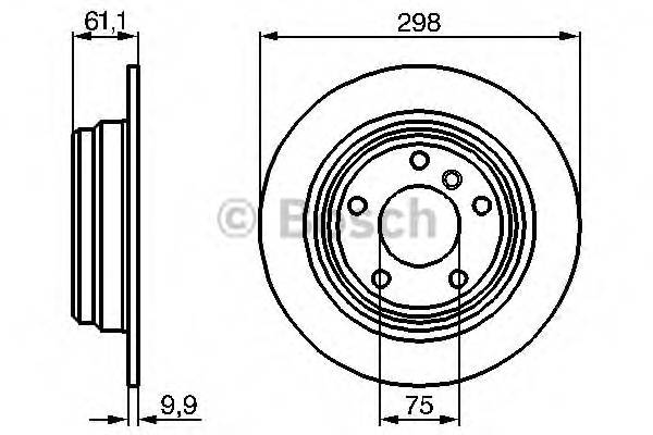 BOSCH 0 986 478 425 Тормозной диск