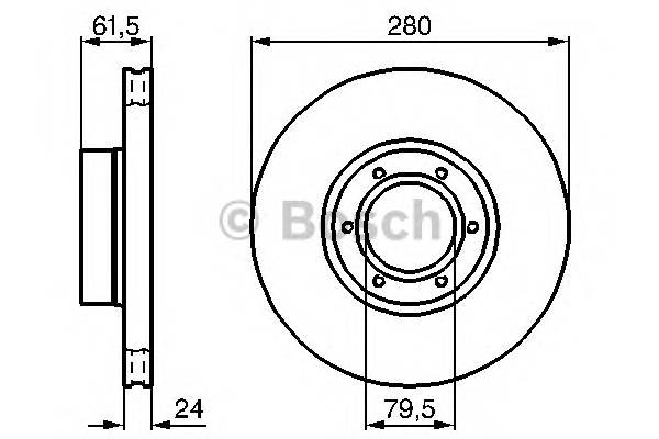 BOSCH 0 986 478 745 Гальмівний диск