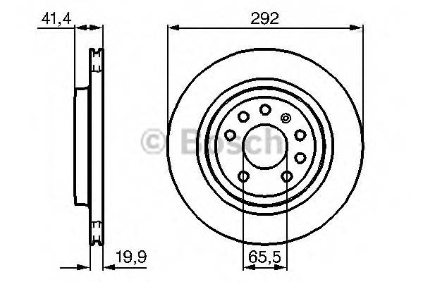 BOSCH 0 986 479 142 Гальмівний диск