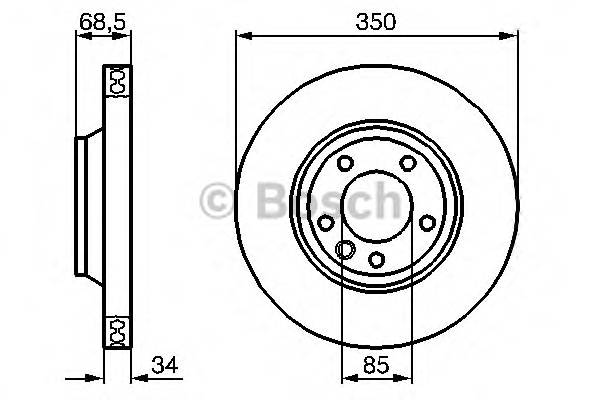 BOSCH 0 986 479 251 Тормозной диск