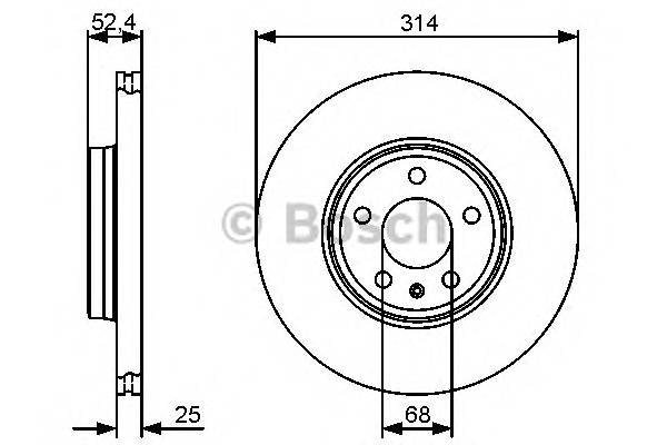 BOSCH 0 986 479 467 Гальмівний диск