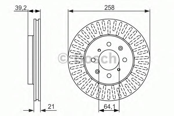 BOSCH 0 986 479 594 Гальмівний диск