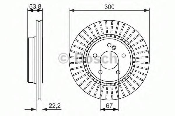 BOSCH 0 986 479 653 Гальмівний диск