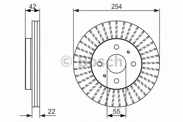 BOSCH 0 986 479 685 Тормозной диск