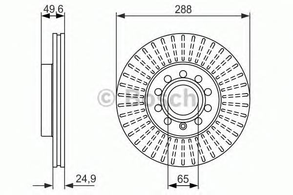 BOSCH 0 986 479 939 Гальмiвний диск