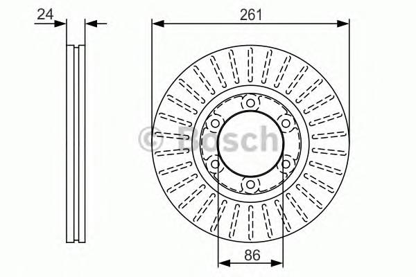 BOSCH 0 986 479 053 Гальмівний диск