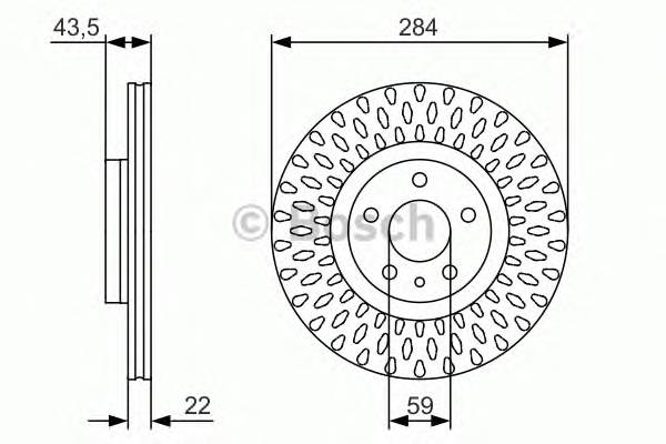 BOSCH 0 986 479 558 Тормозной диск