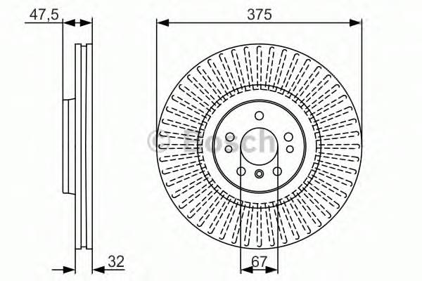 BOSCH 0 986 479 A26 Тормозной диск