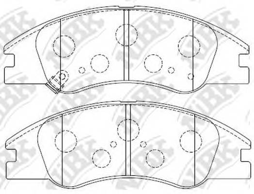 NiBK PN0060 Колодки тормозные